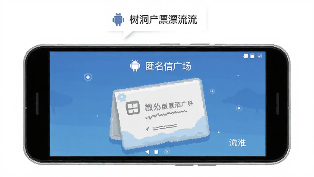 匿名信 安卓版 树洞广场 漂流瓶 功能界面