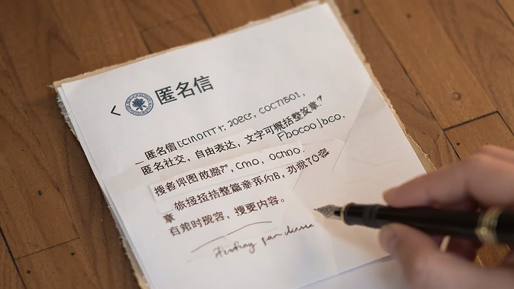 匿名信-匿名社交,自由表达,文字可概括整篇文章全部内容,用于搜索配图