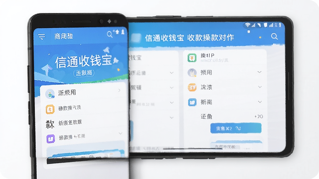 信通收钱宝 收款操作 商户对账 安卓版