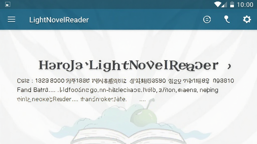 LightNovelReader 安卓版 阅读界面
