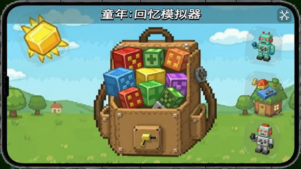 童年回忆模拟器 方块道具背包界面 安卓版