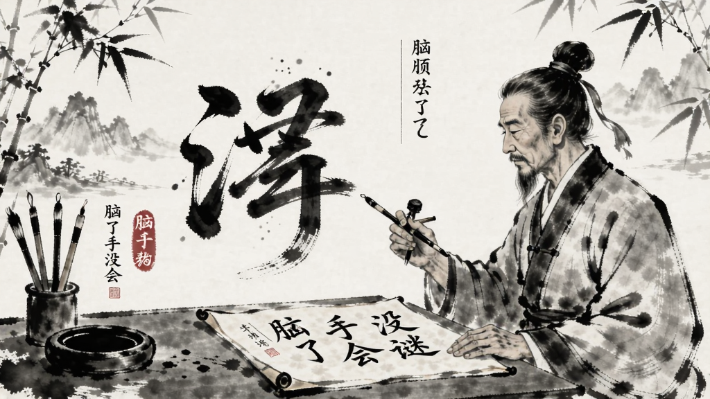 脑子会了手没会 汉字解谜游戏水墨国风画面