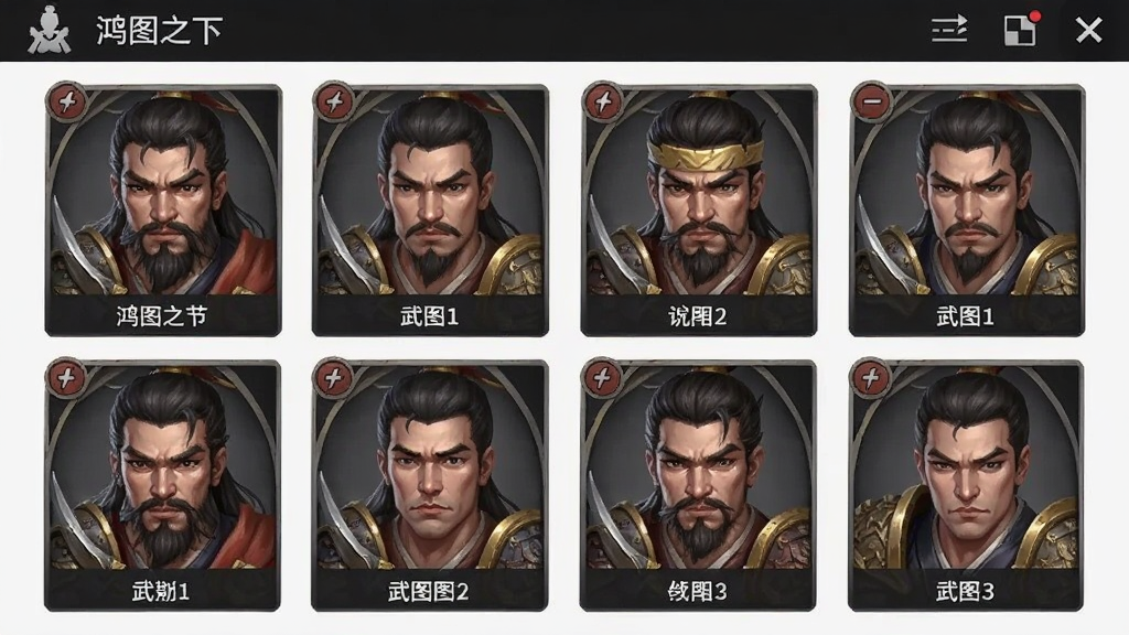 鸿图之下 武将阵容 安卓版
