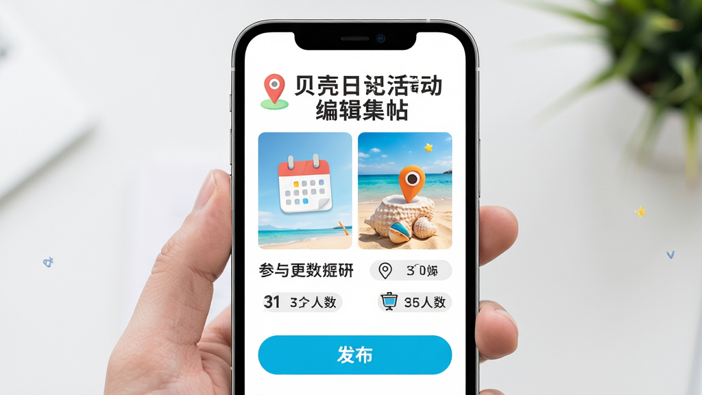 �����ռǻ�ټ����༭ҳ�棬����Ϊ�ֻ����棬�������½ṹ���Ű�Ϊ����������в�ͼ��˵���ײ�������ť�����������ã�ϸ�ڰ�������ͼ�ꡢλ�ñ�ǡ������������֣����������ɾ��޶���Ԫ��