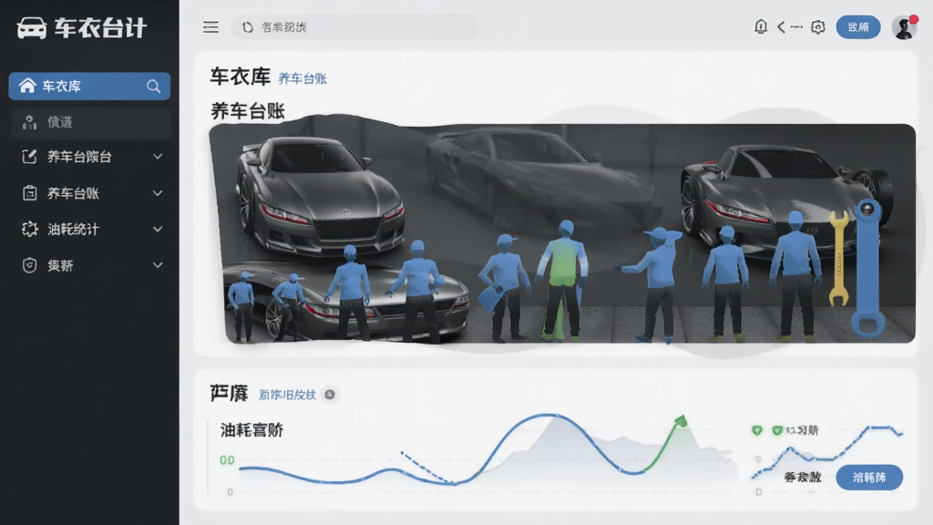 车衣库 养车台账 油耗统计 界面图
