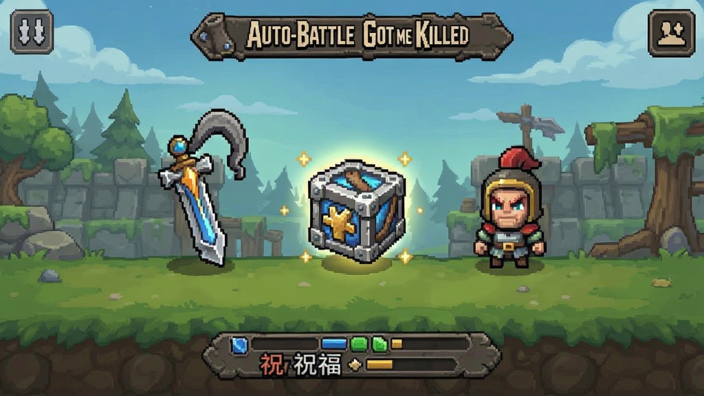 Auto-Battle Got Me Killed ��Ϸ���� ף�� ��ͼ