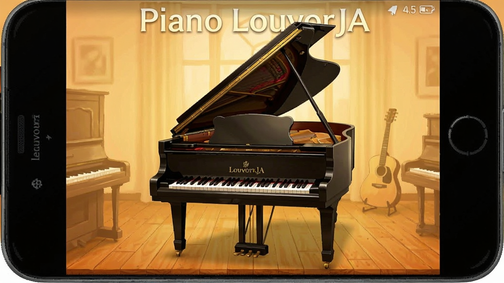 Piano LouvorJA 安卓版 钢琴应用界面