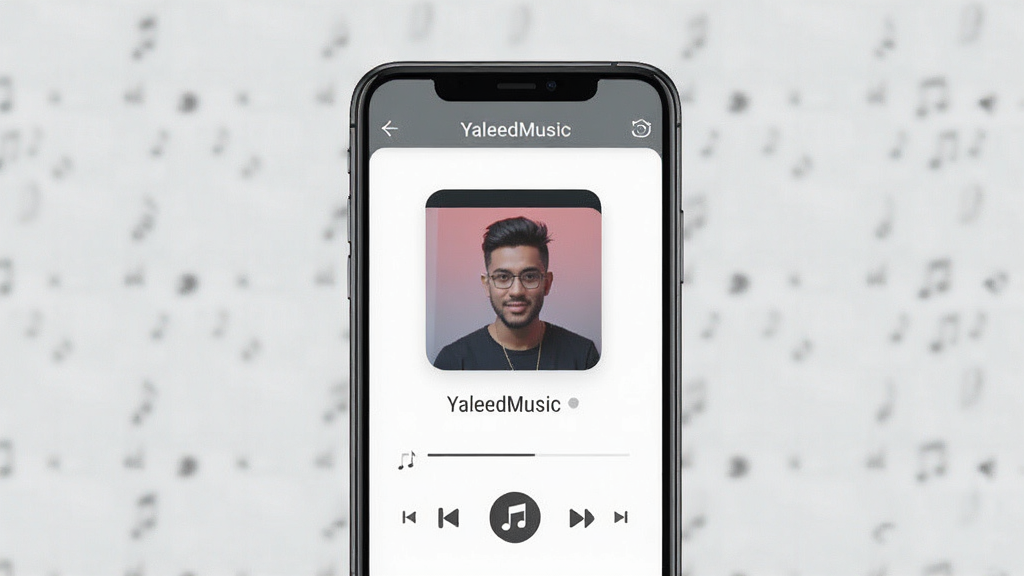 YaleedMusic Ӧ���������绷���²��ű������ֵ�ʾ��ͼ���ֻ���Ļ��ʾ���߲���״̬������Ϊ��Լǳ��ɫ�������ˬ�����廭��