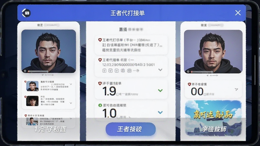 王者代打接单 平台界面 安卓版
