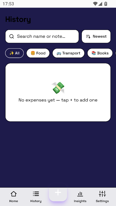 Expense Tracker(�ճ�����)1.0.0 �����������н�ͼ