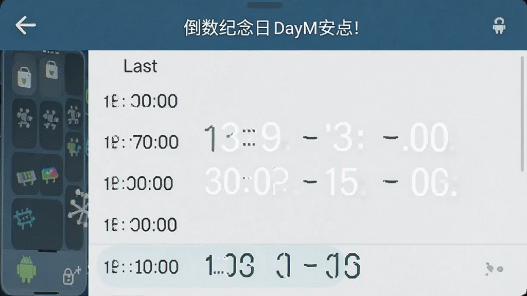 倒数纪念日DayM 安卓版 功能界面 倒计时列表