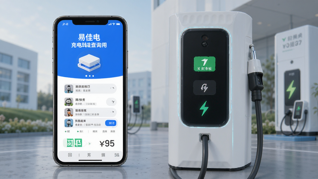易佳电 安卓版 充电桩查询应用配图