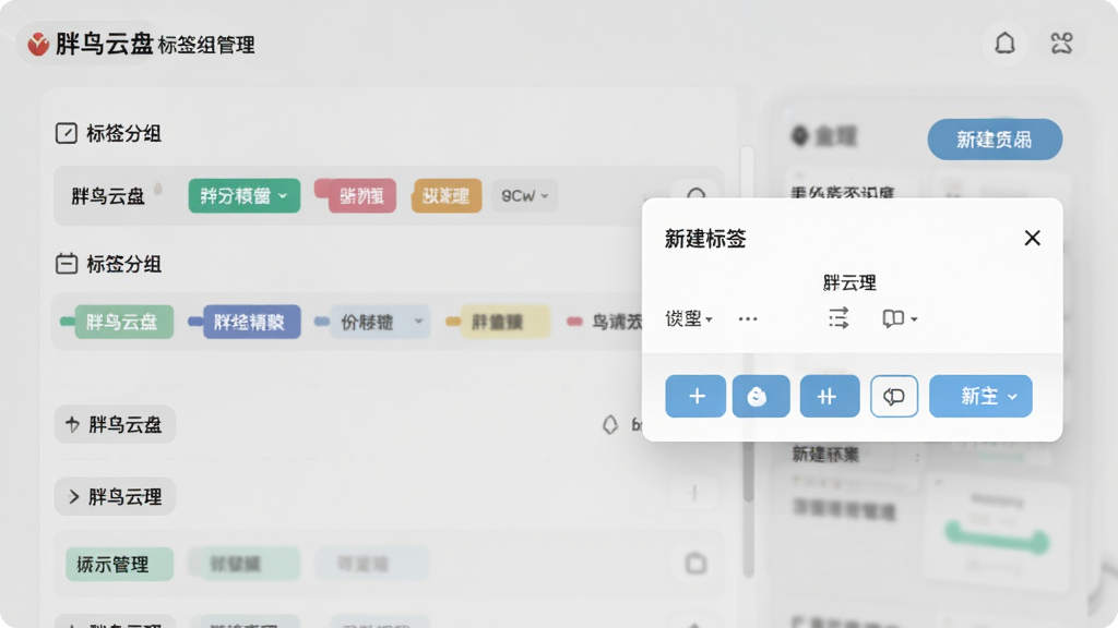 �������̱�ǩ����������棬����Ϊ��ǩ�����б����½���ǩ�������������·ֲ㣬�Ű����룬�������ǳɫ��ϸ�ڰ���������⡢��ǩɫ���������ť�����������ɾ��޶���Ԫ��