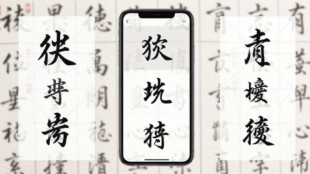 �ֱ��鷨App���棬����Ϊ�ֻ���Ļչʾ�����п��������������л�������Ϊ�����ֻ�����������ʾ�����Ű������򣬷���������£�ϸ�ں�ë������������������������������ɾ��޶���Ԫ��