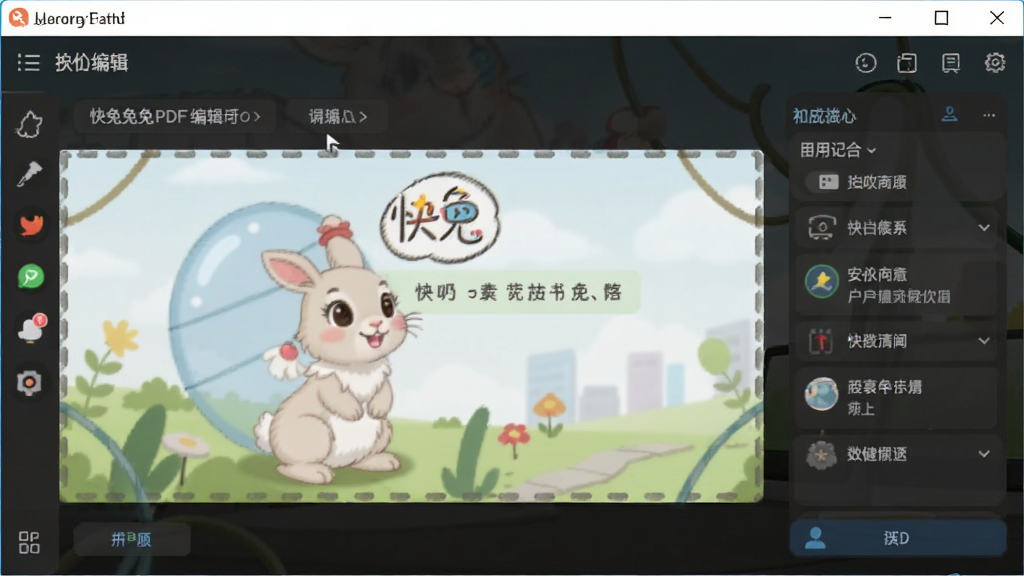 快兔兔PDF编辑器 安卓版 操作界面