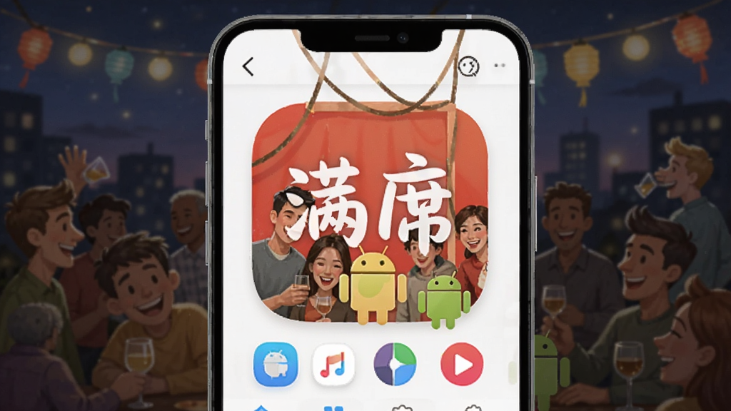 满席 安卓版 聚会社交应用界面