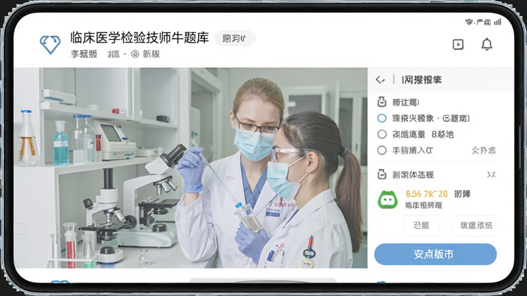 临床医学检验技师牛题库 安卓版 题库界面
