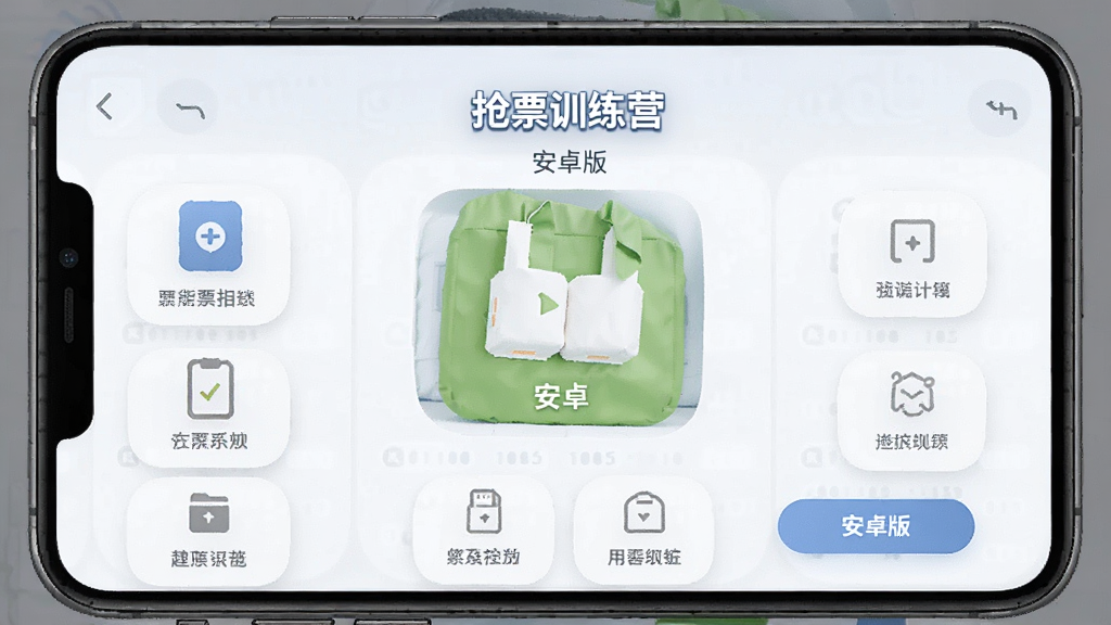 抢票训练营 安卓版 功能界面