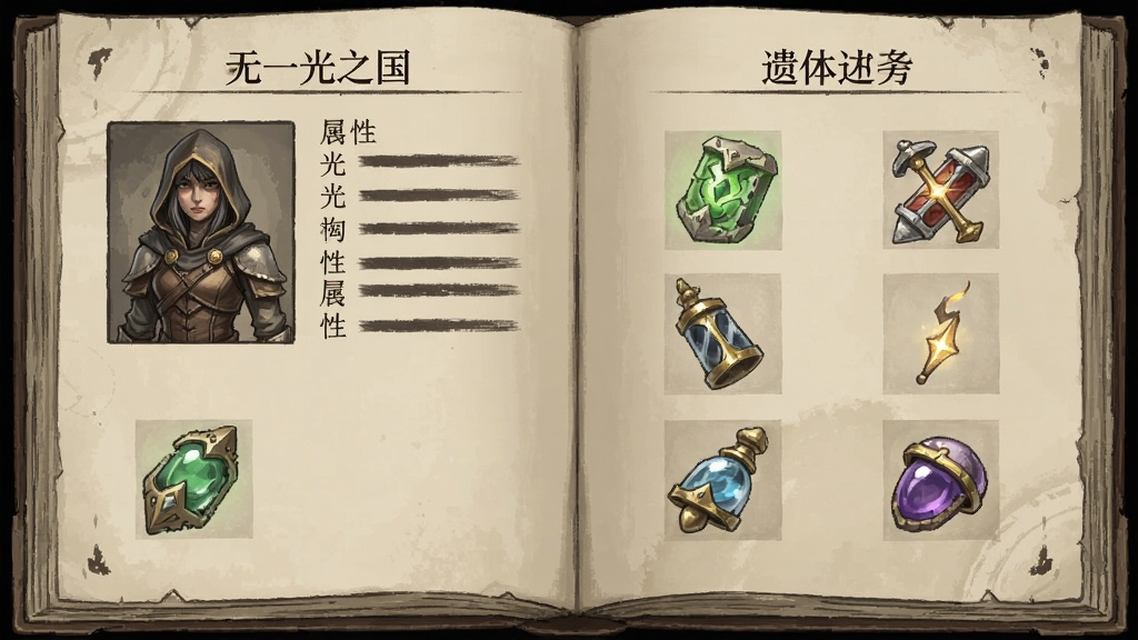 无光之国角色属性与遗物道具图鉴