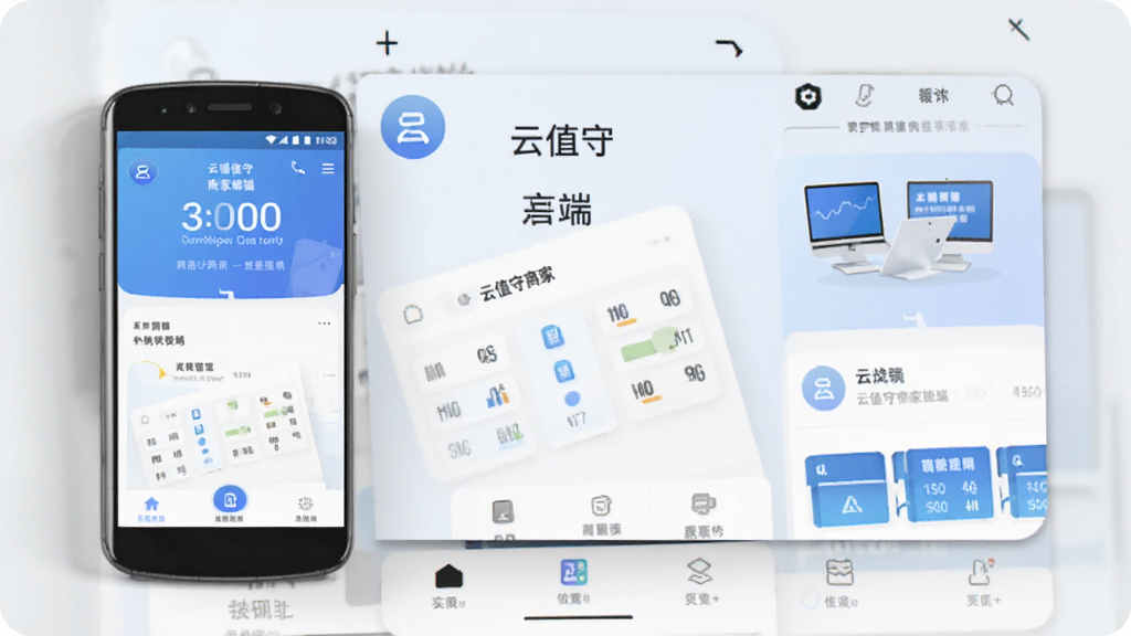 云值守商家端 安卓版 门店管理应用界面