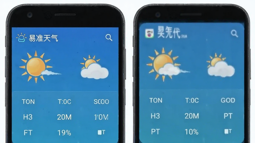 易准天气 安卓版 天气预报界面预览