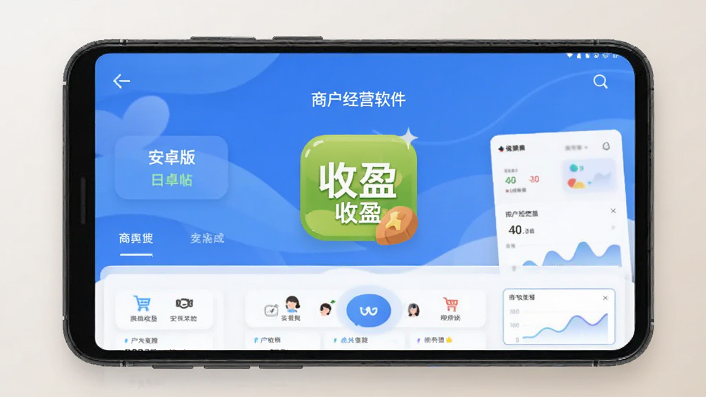 店收盈 安卓版 商户经营软件界面