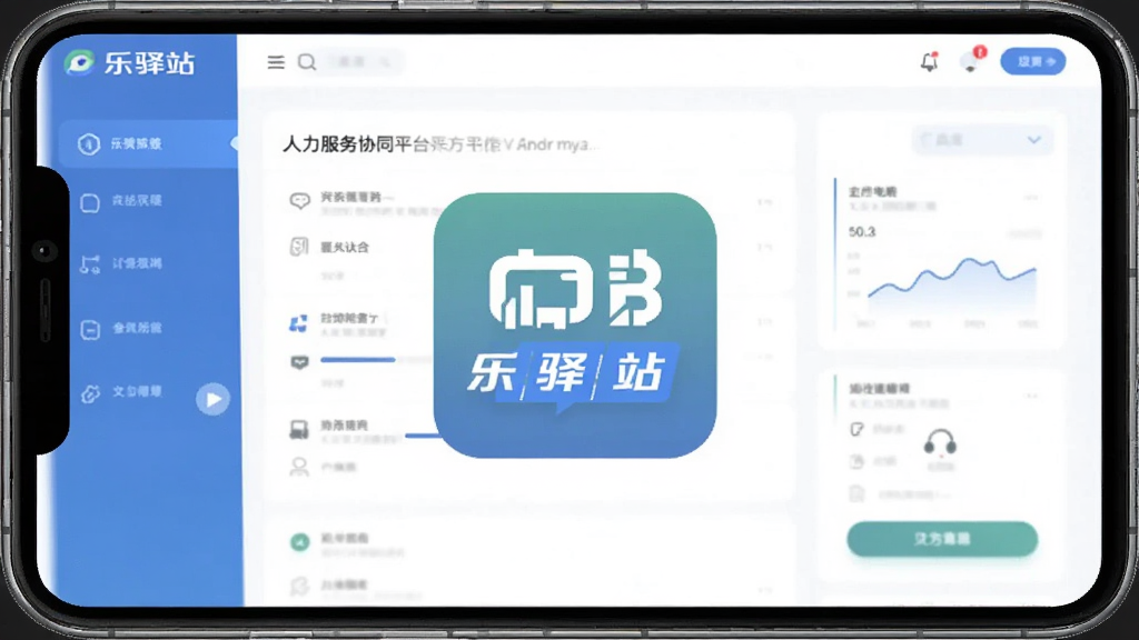 乐驿站 安卓版 人力服务协同平台界面