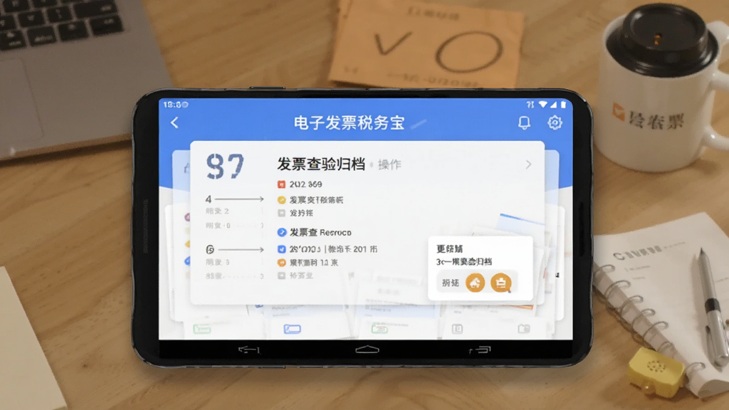 电子发票税务宝 发票查验归档 操作界面 安卓版