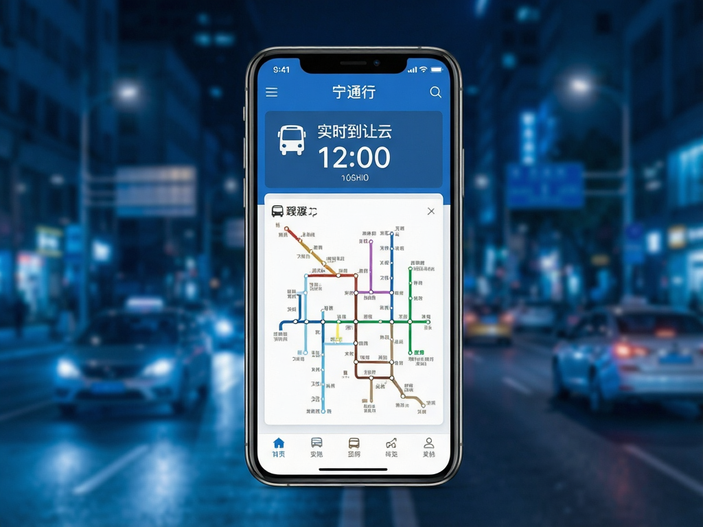 һ��չʾ��ͨ��APP����ĸ���ͼƬ���ֻ���Ļ������ʾ��ʵʱ�Ĺ�����վ����ʱ�͵�����·ͼ������Ϊģ���ĳ��нֵ�ҹ����ɫ���ԿƼ���Ϊ��������ɾ��������޶������ָ���