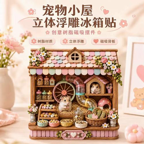 治愈手工小屋 磁吸贴纸 场景搭配