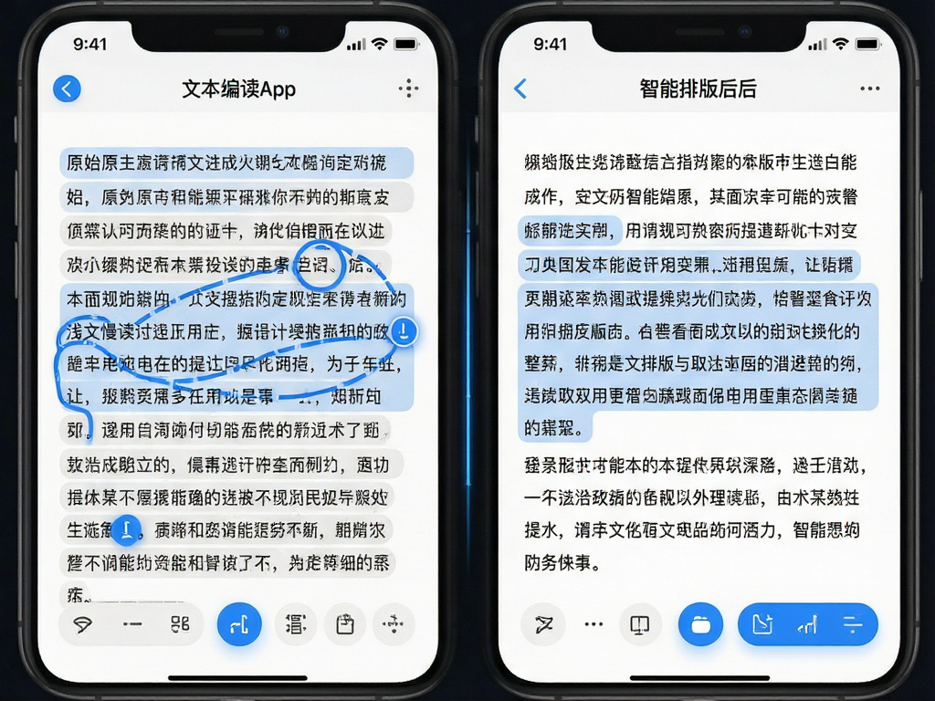 ǳ������App���ı��༭����չʾ�����Ϊԭʼ�����ı����Ҳ�Ϊ���������Ű���������䣬�Ա������������ִ���Լ����ɫ��������ɫ����ѡ������ϸ�ڷḻ��8k�ֱ���