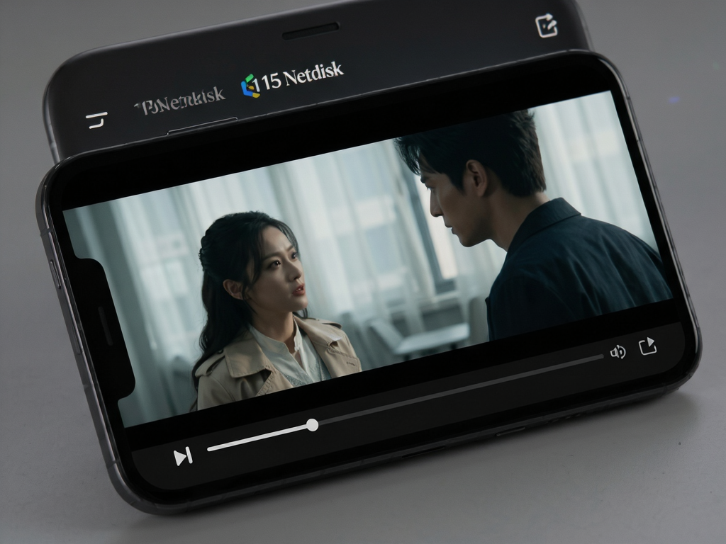 A smartphone screen displaying a high-definition movie player interface from