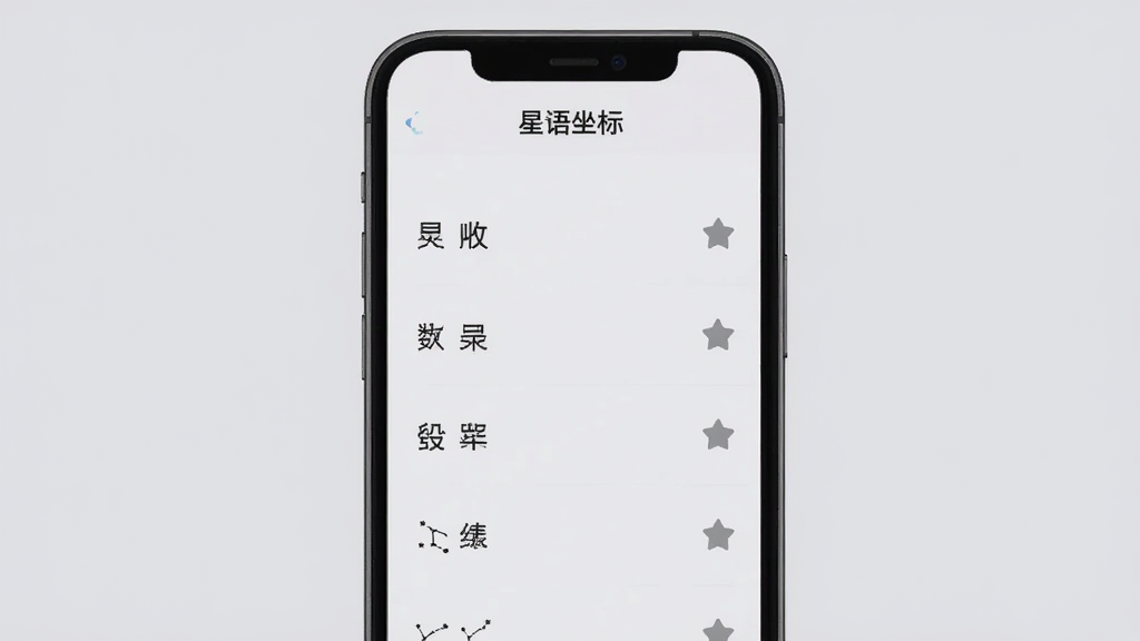 手机界面竖版构图,画面展示本地收藏与浏览记录列表,列表项为星座名称与收藏图标,背景为浅灰色简洁界面,顶部用深色字体写