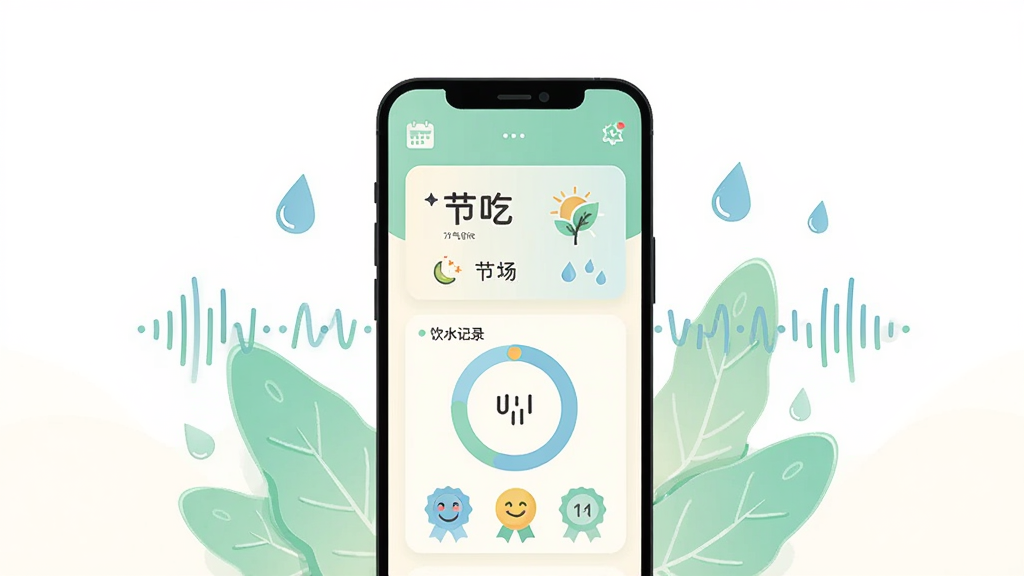 ����Ϊһ�������ֻ�����Ļ��չʾ��������Ӧ�ý��棬����������Ƭ����ˮ��¼Բ�����������ͼ�ꣻ����Ϊ�ֻ����з��ã���Χ����ǳ��ɫҶƬ��ˮ���������������Ű�����ˬ���Ϸ����ף����Ϊ�ִ���ƽ�廭����ɫ�Ա����̡��װס�ǳ��Ϊ����ϸ�ڰ�������Сͼ�ꡢ����������š��򿨻��£����ʸ��壬����ɾ����޶���Ԫ��