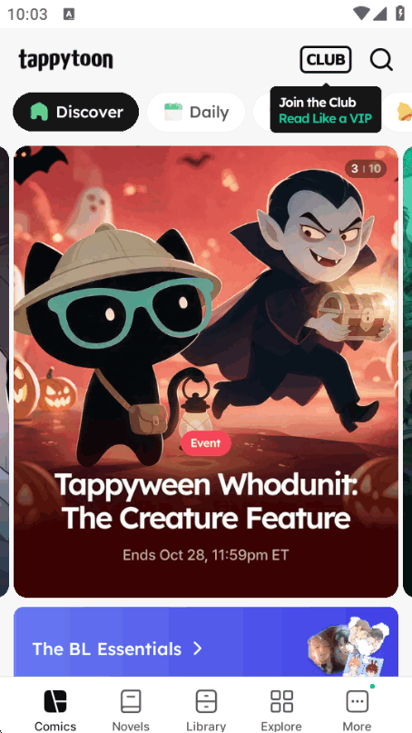 Tappytoon����app���°�v4.21.0 2026��׿�����н�ͼ