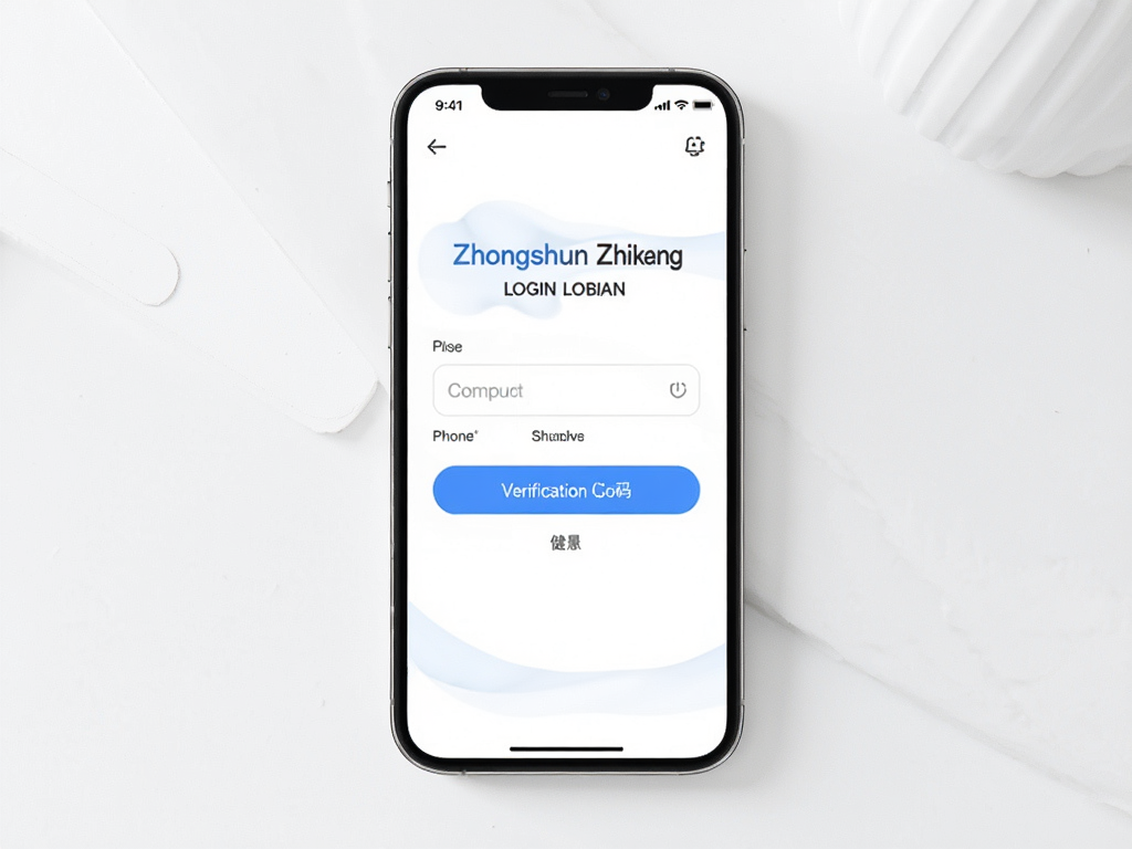 A clean, modern mobile app interface mockup for a health management app named 