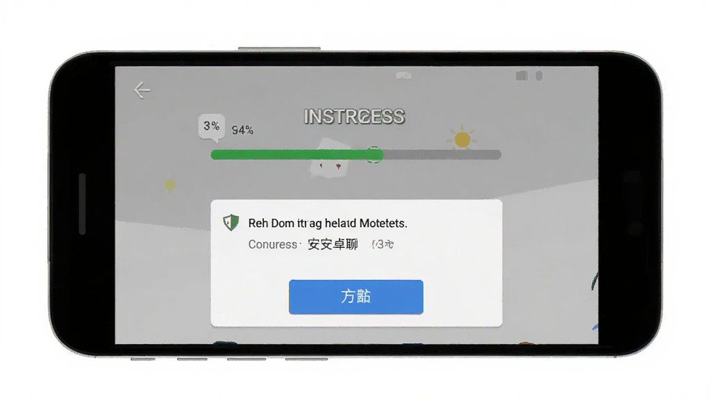 夜色夜聊 安卓版 安装界面示意图,主体为手机屏幕显示安装进度条与权限提示,布局居中,排版清晰,风格简约扁平,细节包含进度条、按钮、提示文字,画质干净清晰无多余元素