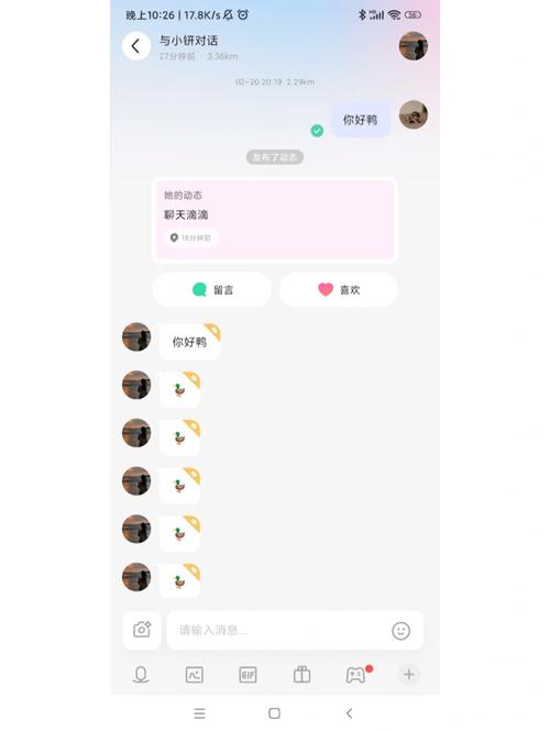 昭昭交友 安卓版 聊天界面