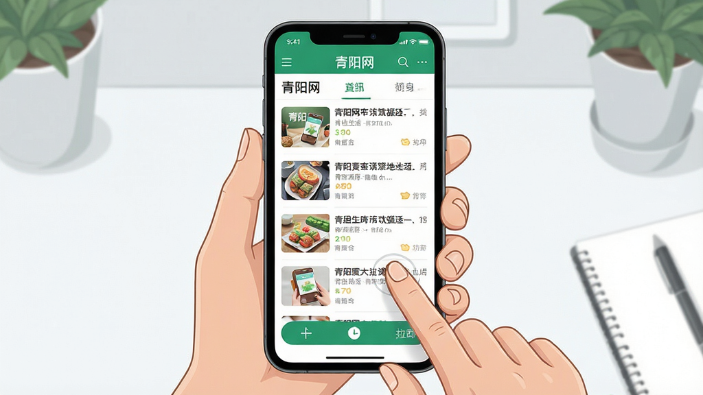 һ���ֻ�Ӧ��ʹ�ó���ʾ��ͼ������Ϊ�ֳ��ֻ������������APP�Ļ��棬����Ϊ�ֻ���Ļ������ʾ��Ѷ�б��빦�ܲ˵����Ű�ͻ������״̬����ײ�������ť�����Ϊ��ʵ������廭�磬ϸ�ڰ�����������������Ԫ�ء���ָ�����������Χ��Լ���汳������������������ɾ����޶���Ԫ��