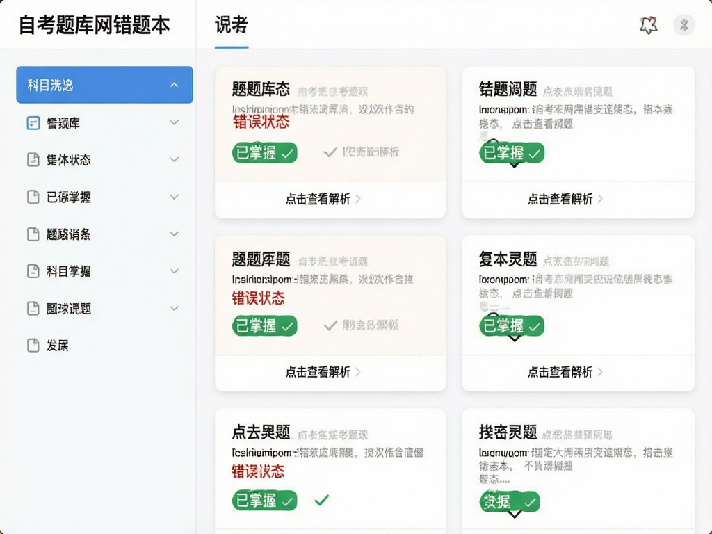 ���壺�Կ���������Ȿ�б����棬���֣�����Ŀɸѡ��������Ҳ���Ŀ��Ƭ��ʽ���У��Ű棺��Ϣ�㼶������ϸ�ڣ���ɫ��Ǳ�ʾ����״̬����ɫ��Ǳ�ʾ�����գ�����