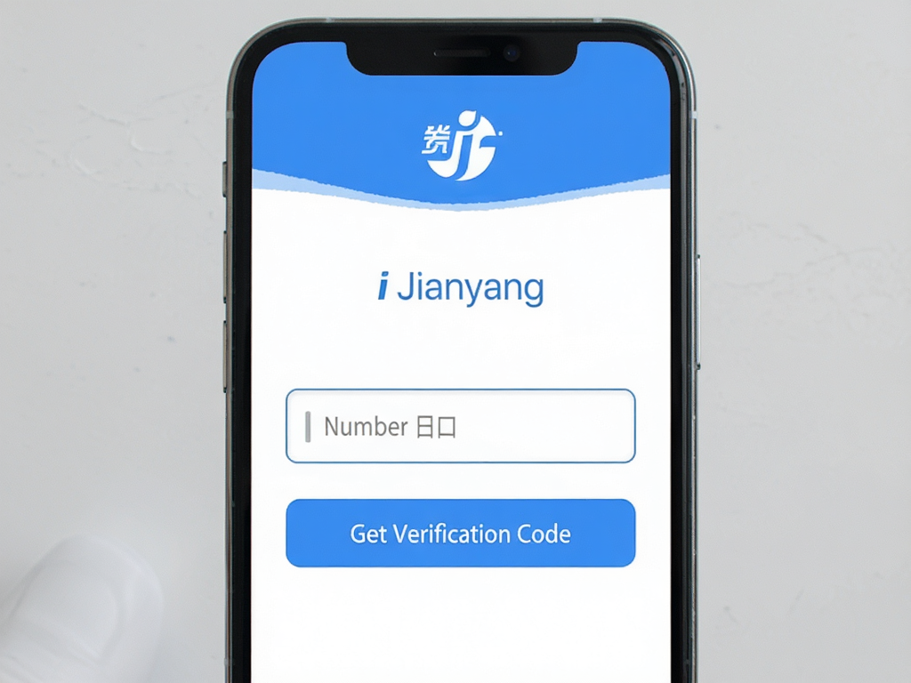 A smartphone screen displaying the login interface of the app 
