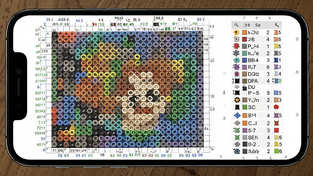 Perlerƴ��ͼֽ���������ض��� ����ͼֽԤ��ͼ �ֻ���Ļչʾ��������ɫ�ű�ע��ƴ��ͼֽ ����Ϊͼֽ�����ͳ�Ʊ� �������½ṹ �Ű����� ���ʵ�ù��߷� ϸ�ں���ɫ����������ɫ�� �������� �ɾ� �޶���Ԫ��