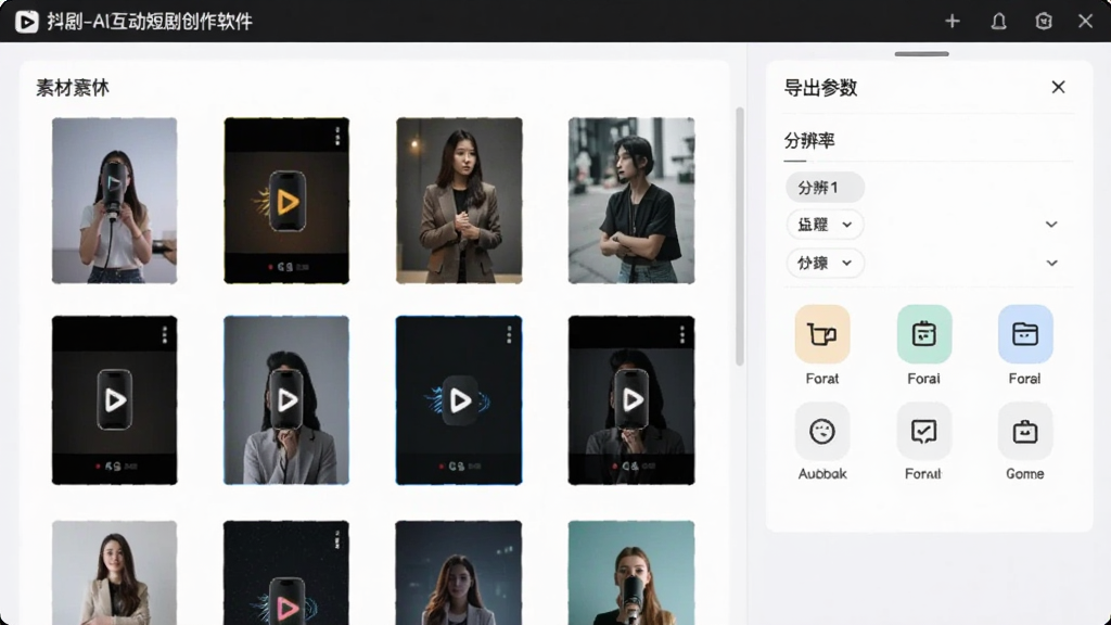 ����-AI�����̾紴���������زĿ��뵼�����棬��������Ƿ����ز�����ͼ�����Ҳ��ǵ�������������壬�����ֱ���ѡ��͸�ʽͼ�꣬����Ϊǳɫ��Ƭ���֣�����Լ���񣬻��������ɾ��޶���Ԫ��