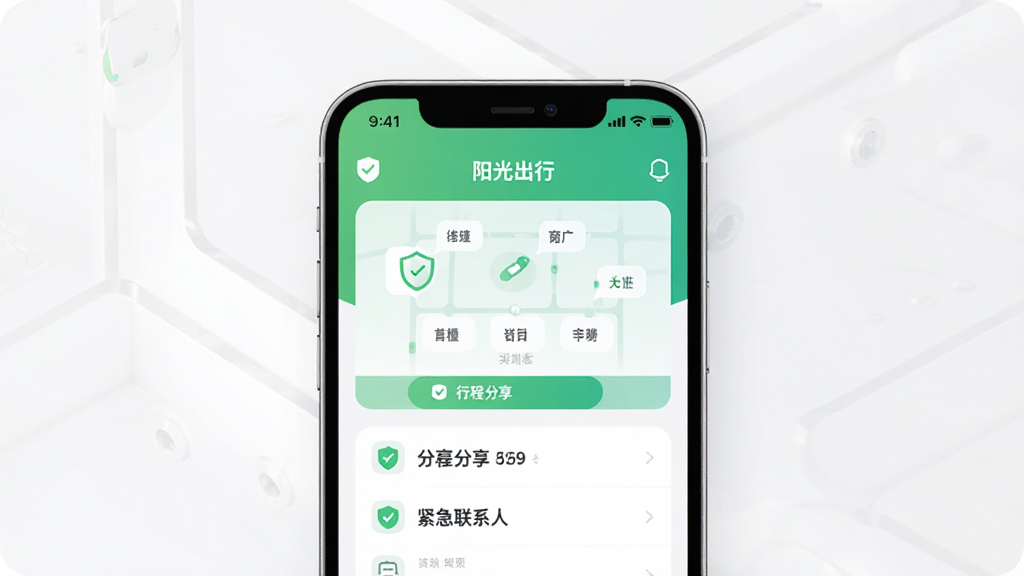 �������APP��ȫ���ܽ���չʾ������Ϊ�ֻ���Ļ��ʾ�г̷����������ϵ��ҳ�棬����Ϊ�����ֻ�ģ��չʾ���Ű������������Ϊ�ִ��Ƽ���UI��ƣ�ϸ�ڰ�����ȫͼ������ɫ����ɫ�������ʸ���ɾ��޶���Ԫ��