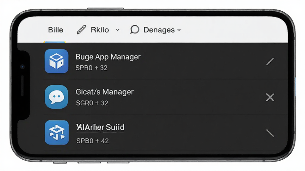 Buge App Manager Ӧ���б������ͼ��񣬻�������Ϊ�ֻ���Ļ�����������Ӧ����Ŀ��ÿ������ͼ�ꡢ�������С��Ϣ�����ֲ����б�ʽ�Ű棬���������ϸ�����������ʸɾ�