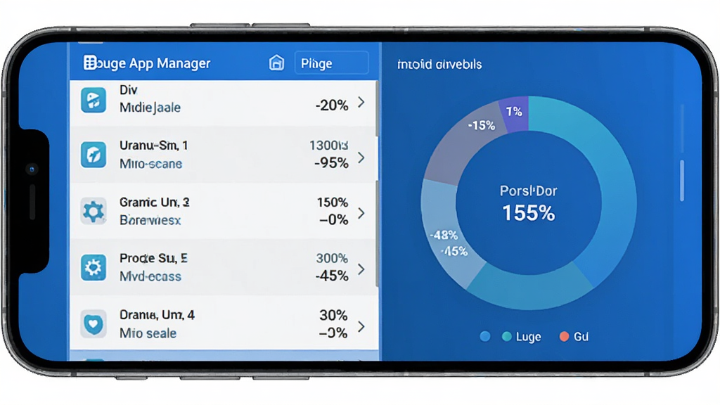 Buge App Manager ��̨��ع���ʾ��ͼ������չʾ�ֻ���Ļ�ں�̨�����б����ڴ�ռ�û���ͼ������Ϊ���½ṹ�����Ϊ�Ƽ�����ɫ��ϸ�ڰ�������������ռ�ðٷֱȣ����������ɾ�