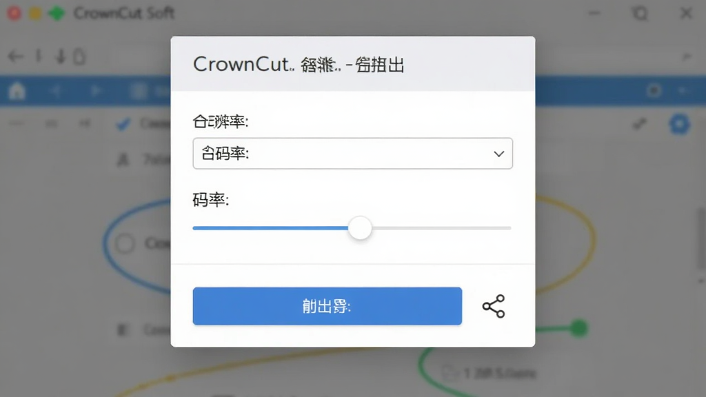 ����Ϊ CrownCut �����ĵ������õ���������Ϊ���п�Ƭʽ�Ի����Ű���ϵ�������Ϊ�ֱ���ѡ����ʻ����뵼����ť�����Ϊ���ǳɫ����磬ϸ�ڰ��������������ͼ�꣬���ʸ���ɾ��޶���Ԫ��