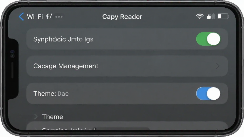 һ��չʾ Capy Reader ���ý�����ֻ���ͼ�����Ⱦͼ�������а��� Wi-Fi ͬ�����ء���������������л���ѡ�����������������ż��򣬻��ʸɾ�