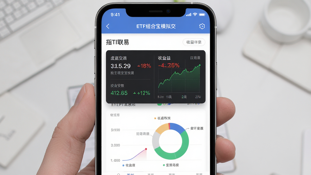 ETF��ϱ�ģ�⽻��ҳ���ͼ������Ϊ�ֻ���Ļչʾ����ֲ����������ߣ����־���ͻ��������壬�Ű�������������ִ�����Ӧ�ã�ϸ�ڰ��������ǵ������뻷��ͼ�����ʸ���ɾ��޶���Ԫ��