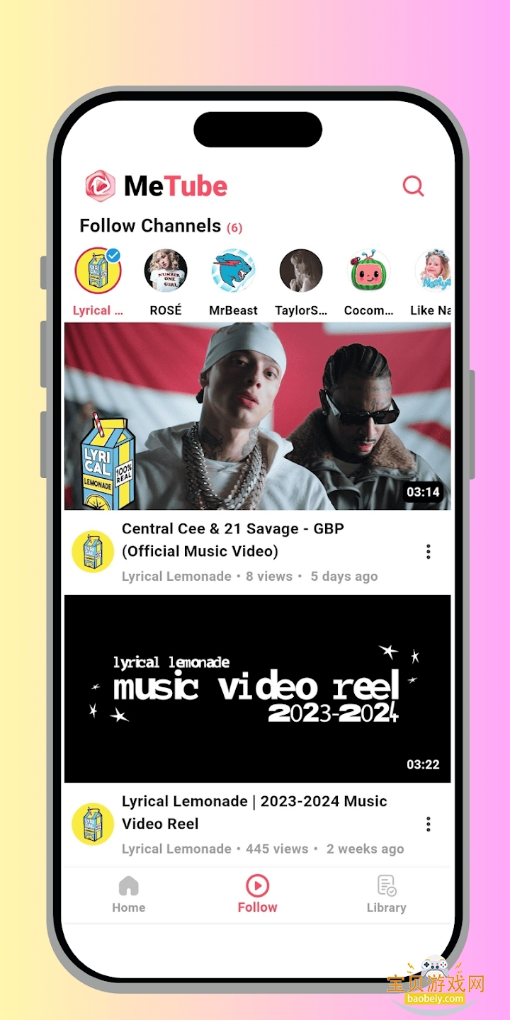 MeTube����app���°����ؽ�ͼ6
